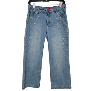 Cristina Y2KStyle Bedazzled P6 Petite Crystal Bling Stretch Cropped Rhinestone